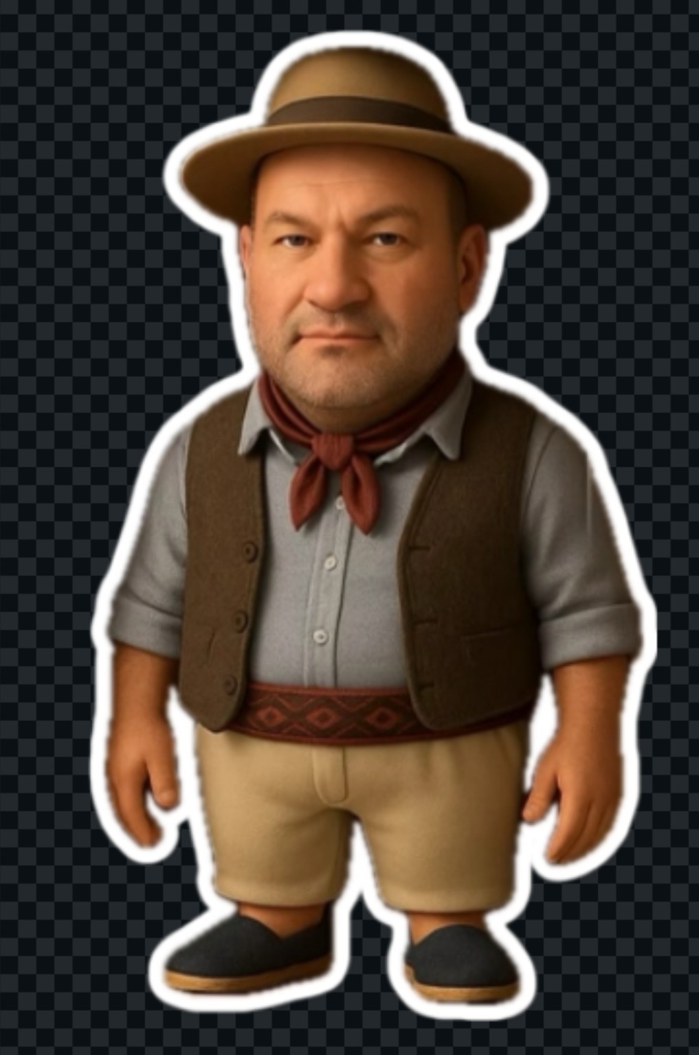 Personaje del asistente del taller
